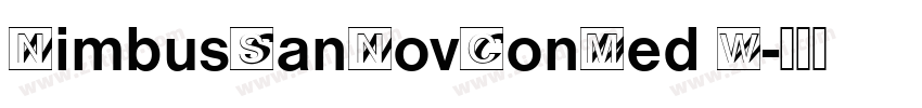 NimbusSanNovConMed W字体转换
